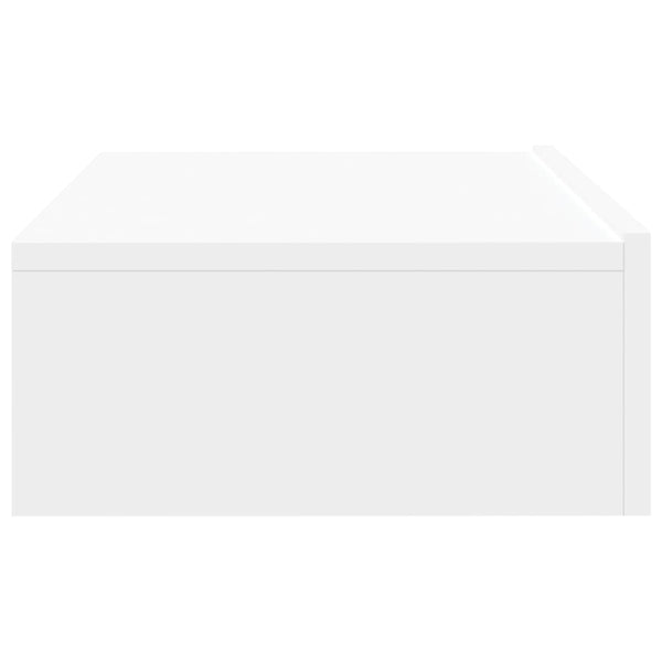 Weißes TV-Rack mit LED-Beleuchtung Costachita 60x35x15,5cm