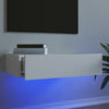 Weißes TV-Rack mit LED-Beleuchtung Costachita 60x35x15,5cm
