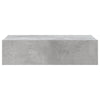 Betoninharmaa tv-taso led-valoilla Costachita 60x35x15,5cm