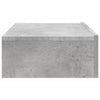 Betoninharmaa tv-taso led-valoilla Costachita 60x35x15,5cm