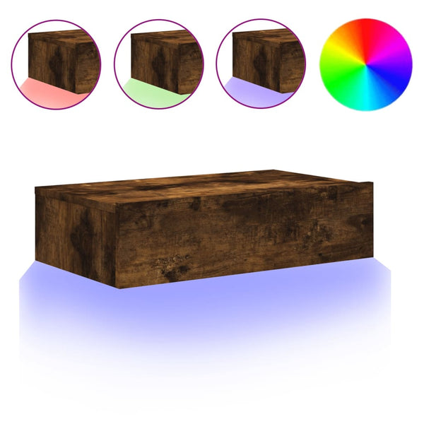 Savutammi TV-Möbel mit LED-Beleuchtung Costachita 60x35x15,5cm