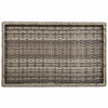 Klappbarer Beistelltisch Eudora Grau 65x40x75cm (Polyrattan)
