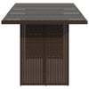 Brauner Gartentisch Ghimilier 190x80x74cm (Polyrattan)