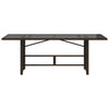 Brauner Gartentisch Ghimilier 190x80x74cm (Polyrattan)