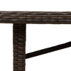 Brauner Gartentisch Ghimilier 190x80x74cm (Polyrattan)