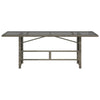 Grauer Gartentisch Ghimilier 190x80x74cm (Polyrattan)