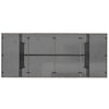 Grauer Gartentisch Ghimilier 190x80x74cm (Polyrattan)