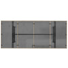 Beiger Gartentisch Ghimilier 190x80x74cm (Glasplatte Polyrattan)