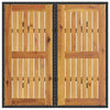 Schwarzer Gartentisch aus Akazienholz und Polyrattan Actiunea 80x80x75cm