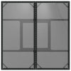 Schwarzer Gartentisch Actiunea 80x80x75cm (Polyrattan mit Glasplatte)