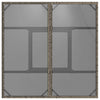 Grauer Gartentisch Actiunea 80x80x75cm (Polyrattan mit Glasplatte)
