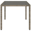 Grauer Gartentisch Marisela 150x90x75cm (Polyrattan)