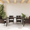 Brauner Gartentisch Marisela 150x90x75cm (Polyrattan)
