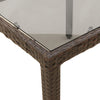 Brauner Gartentisch Marisela 150x90x75cm (Polyrattan)