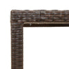 Brauner Gartentisch Marisela 150x90x75cm (Polyrattan)