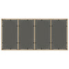 Beigefarbener Gartentisch Rovelino 190x90x75cm (Polyrattan)
