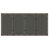 Brauner Gartentisch Rovelino 190x90x75cm (Polyrattan)