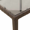 Brauner Gartentisch Rovelino 190x90x75cm (Polyrattan)