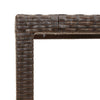 Brauner Gartentisch Rovelino 190x90x75cm (Polyrattan)