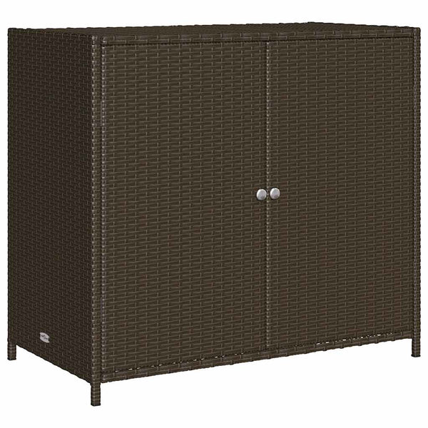 Brauner Gartenschrank Chioveanu 83x45x76cm (Polyrattan)