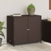 Brauner Gartenschrank Chioveanu 83x45x76cm (Polyrattan)