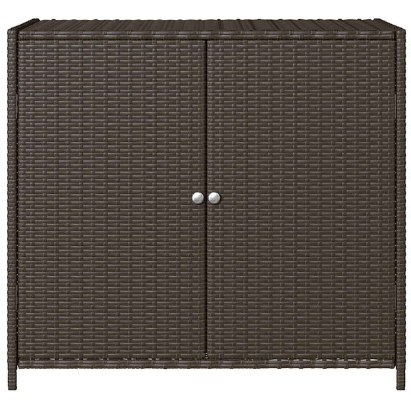 Brauner Gartenschrank Chioveanu 83x45x76cm (Polyrattan)