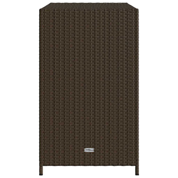 Brauner Gartenschrank Chioveanu 83x45x76cm (Polyrattan)