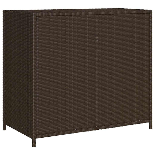 Brauner Gartenschrank Chioveanu 83x45x76cm (Polyrattan)