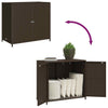 Brauner Gartenschrank Chioveanu 83x45x76cm (Polyrattan)