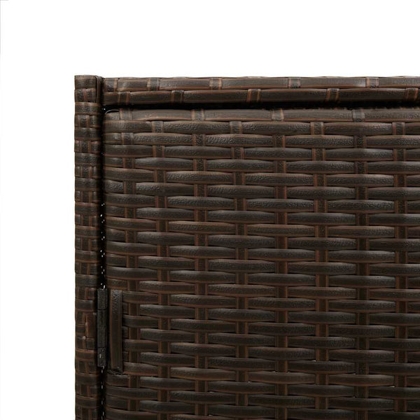 Brauner Gartenschrank Chioveanu 83x45x76cm (Polyrattan)