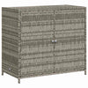 Grauer Garten-Aufbewahrungsschrank Chioveanu 83x45x76cm (Polyrattan)