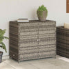 Grauer Garten-Aufbewahrungsschrank Chioveanu 83x45x76cm (Polyrattan)