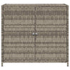 Grauer Garten-Aufbewahrungsschrank Chioveanu 83x45x76cm (Polyrattan)