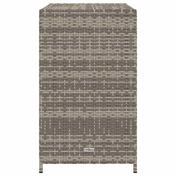 Grauer Garten-Aufbewahrungsschrank Chioveanu 83x45x76cm (Polyrattan)
