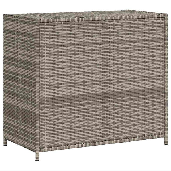 Grauer Garten-Aufbewahrungsschrank Chioveanu 83x45x76cm (Polyrattan)
