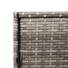 Grauer Garten-Aufbewahrungsschrank Chioveanu 83x45x76cm (Polyrattan)