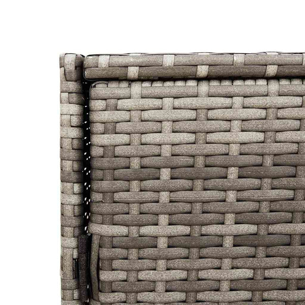 Grauer Garten-Aufbewahrungsschrank Chioveanu 83x45x76cm (Polyrattan)