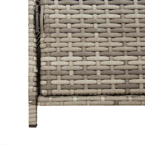 Grauer Garten-Aufbewahrungsschrank Chioveanu 83x45x76cm (Polyrattan)