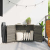 Grauer Garten-Aufbewahrungsschrank Chioveanu 83x45x76cm (Polyrattan)