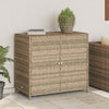 Beiger Gartenschrank Chioveanu 83x45x76cm (Polyrattan)