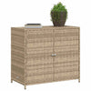 Beiger Gartenschrank Chioveanu 83x45x76cm (Polyrattan)