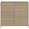 Beiger Gartenschrank Chioveanu 83x45x76cm (Polyrattan)