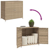Beiger Gartenschrank Chioveanu 83x45x76cm (Polyrattan)