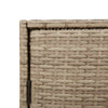 Beiger Gartenschrank Chioveanu 83x45x76cm (Polyrattan)