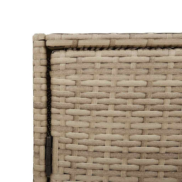 Beiger Gartenschrank Chioveanu 83x45x76cm (Polyrattan)