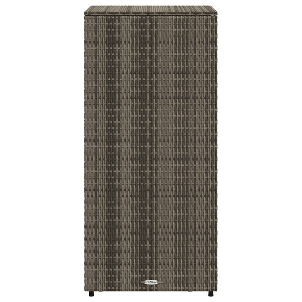 Grauer Gartenschrank Alecsandrina 50x55x115cm (Polyrattan)