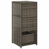 Grauer Gartenschrank Alecsandrina 50x55x115cm (Polyrattan)