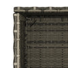 Grauer Gartenschrank Alecsandrina 50x55x115cm (Polyrattan)