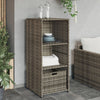 Grauer Gartenschrank Alecsandrina 50x55x115cm (Polyrattan)