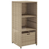 Beiger Gartenschrank Alecsandrina 50x55x115cm (Polyrattan)